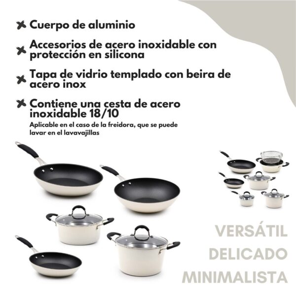 Batería de Cocina Inducción 6 Piezas Sand - Imagen 3