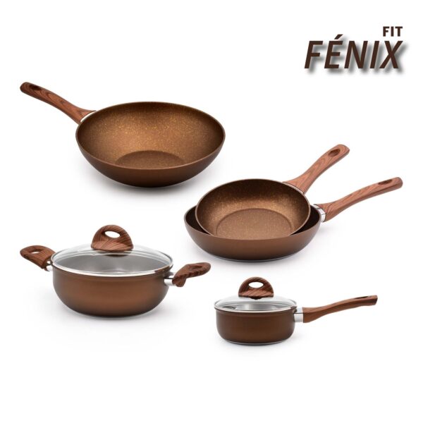 Batería de Cocina Inducción 5 Piezas Fénix F.I.T.