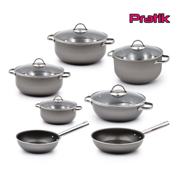 Batería de Cocina 7 Piezas Pratik