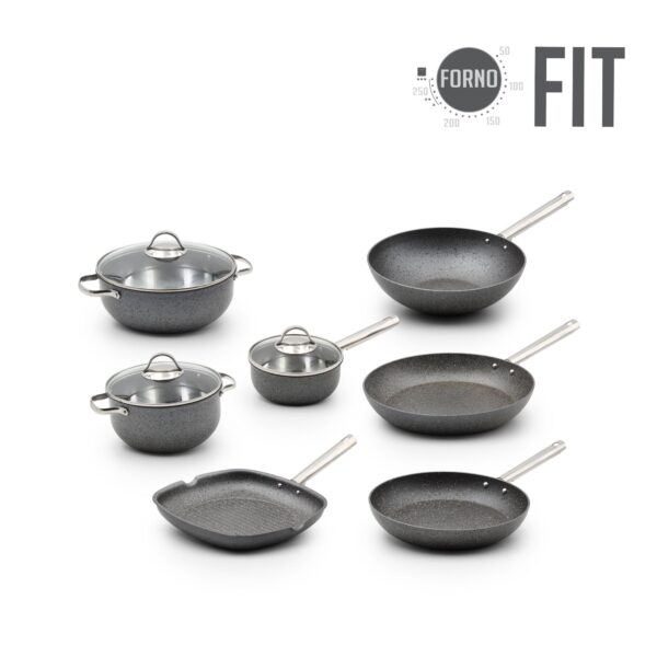 Batería de Cocina Inducción 7 Piezas Forno F.I.T.