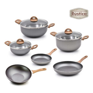 Batería de Cocina Inducción 6 Piezas Rustica