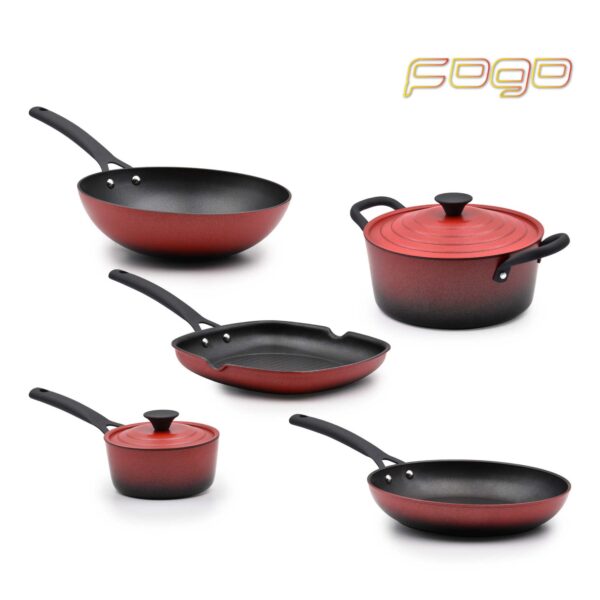 Batería de Cocina Inducción 5 Piezas Fogo