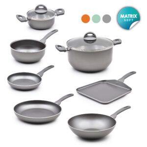 Batería de Cocina 7 Piezas Matrix Soft